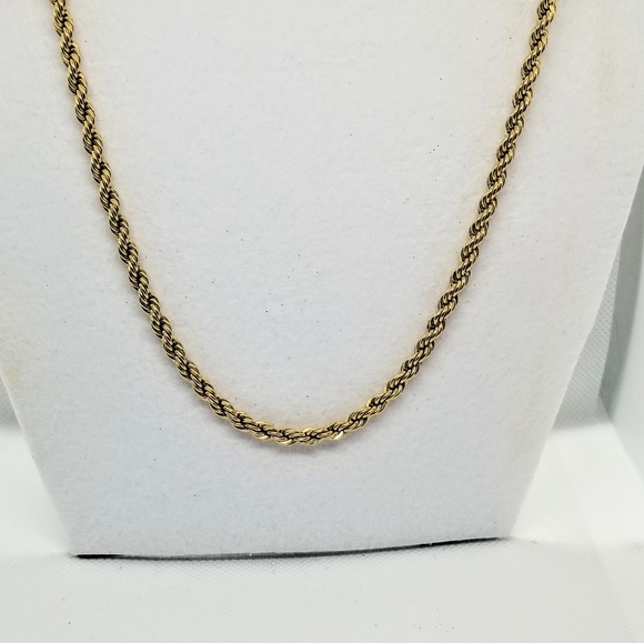 Necklace 22KLG Rope Chain - Picture 6 of 6